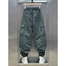 Load image into Gallery viewer, Multi-pocket Quick-dry Cargo Joggers with Drawstring Cuffs
