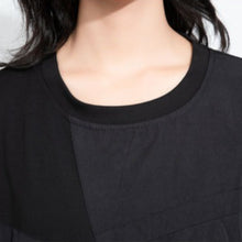 Load image into Gallery viewer, Women's Faux Two-piece Patchwork Loose T-shirt
