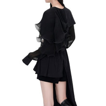 Load image into Gallery viewer, Irregular Patchwork Pleated Shirt Dress With Belt
