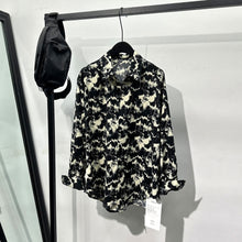 Load image into Gallery viewer, Printed Rhinestone Drape Loose Shirt
