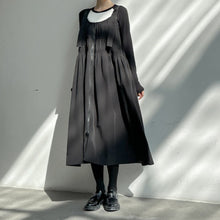 Load image into Gallery viewer, Spaghetti Strap Ruched Zippered Loose Long Dress
