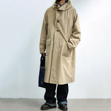 Load image into Gallery viewer, Japanese Retro Hooded Over-the-knee Coat
