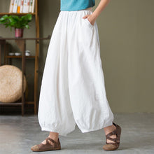 Load image into Gallery viewer, Cotton And Linen Loose Wide-leg Casual Big Bloomers
