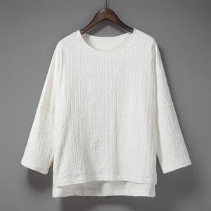 Cotton Linen Vintage Loose Thin Shirt