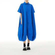Load image into Gallery viewer, Women's Polo-Collar Tulip Dress
