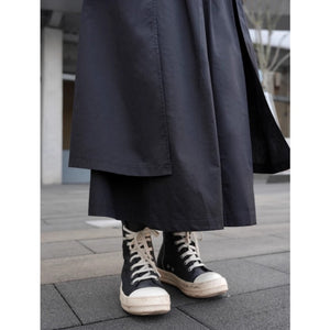 Dark layered pocket skirt