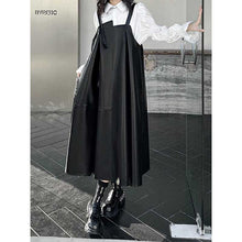 Load image into Gallery viewer, PU Leather Suspender Dress
