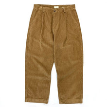 Load image into Gallery viewer, Heavyweight Washed Corduroy Pleated Loose Wide-leg Straight Trousers
