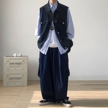 Load image into Gallery viewer, Multi-pocket Japanese Workwear Denim Vest
