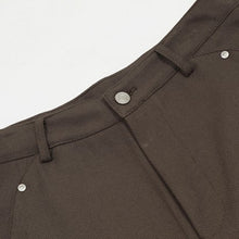 Load image into Gallery viewer, American Retro Rivet Stitching Deconstructed Scimitar Pants
