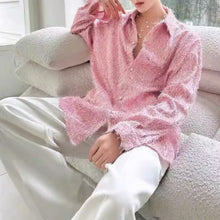 Load image into Gallery viewer, Retro Casual Collared Tassel Shirt
