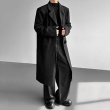 Load image into Gallery viewer, Jacquard Scarf Over-the-knee Wool Coat
