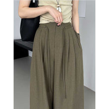 Load image into Gallery viewer, Pleated Drawstring Casual Wide-leg Pants
