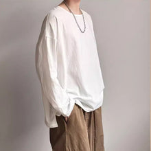 Load image into Gallery viewer, Crew Neck Linen Casual Loose T-shirt
