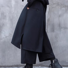 Load image into Gallery viewer, Faux Two-piece Wide-leg Asymmetrical Skirt Pants
