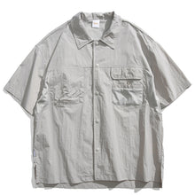 Load image into Gallery viewer, Japanese Retro Multi-pocket Patchwork Loose T-shirt

