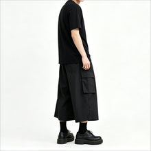 Load image into Gallery viewer, High-Waisted Pockets Wide-Leg Skirt-Pants
