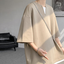 Load image into Gallery viewer, Fake Two-piece V-neck T-shirt

