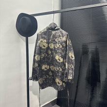 Load image into Gallery viewer, Loose-fit Printed Long-sleeve Shirt with A Collar
