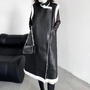 Winter Retro Lapel Plus Velvet Thickened Vest