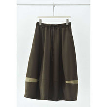 Load image into Gallery viewer, Color-blocked Wool Casual Tulip Skirt
