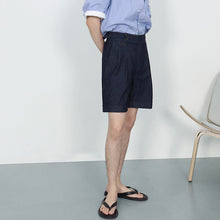 Load image into Gallery viewer, Vintage Neapolitan Pleated Casual Shorts
