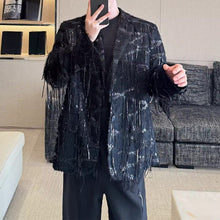 Load image into Gallery viewer, Retro Tassel Casual Suit Jacket
