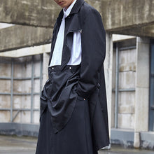 Load image into Gallery viewer, Mid-length Loose Blazer with Split Collar and Diagonal Zipper
