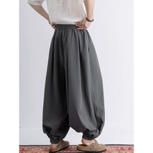 Load image into Gallery viewer, Loose Wide Leg Ankle Tied Lantern Pants
