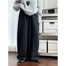 Load image into Gallery viewer, High-waisted Elasticated Casual Straight Trousers
