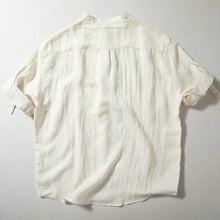 Load image into Gallery viewer, Retro Stand-up Collar Breathable Drape T-shirt
