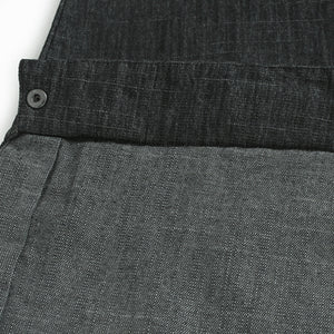 Square Neck Raw Edge Denim Vest Patchwork Jeans Two-Piece Set