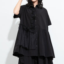 Load image into Gallery viewer, Women's Irregular Ruffled Shirt
