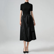 Load image into Gallery viewer, Drawstring High Waist Loose A-line Skirt

