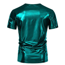 Load image into Gallery viewer, Shiny Liquid Metal Stage Performance T-shirt
