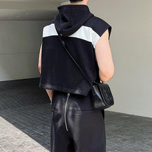 Load image into Gallery viewer, Cropped Hooded Sleeveless Sweatshirt
