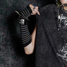 Load image into Gallery viewer, Dark Striped Sleeves Gloves
