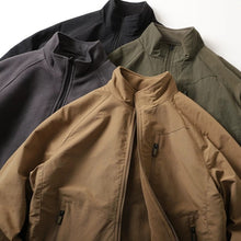 Load image into Gallery viewer, Japanese Reversible Work Jacket Windproof Waterproof Stand Collar Fleece Lined Warm Sherpa Coat
