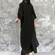 Load image into Gallery viewer, Japanese Casual Two-piece Irregular Short-sleeved Pleated Skirt
