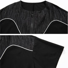 Load image into Gallery viewer, Women's Loose Drawstring Zipper T-shirt
