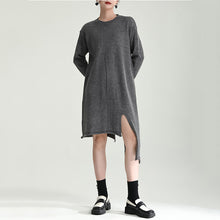 Load image into Gallery viewer, Irregular Slit Knitted Two Piece Dress
