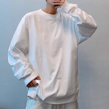 Load image into Gallery viewer, 235g Cotton Double-needle Crew Neck Long-sleeved T-shirt
