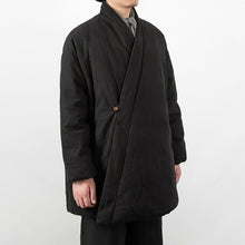 Load image into Gallery viewer, Loose Diagonal Placket Cotton-linen Jacket
