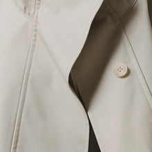Load image into Gallery viewer, Simple Silhouette Stand Collar Tencel Drape Lace-up Jacket
