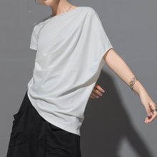 Load image into Gallery viewer, Irregular Loose Bat Sleeve T-shirt
