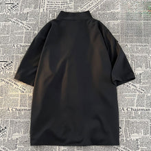 Load image into Gallery viewer, Ice Silk Retro Irregular Loose Short-sleeved Shirt
