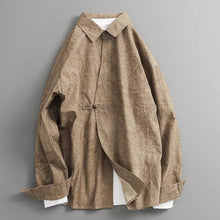 Load image into Gallery viewer, Retro Irregular Placket Casual Shirt
