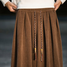 Load image into Gallery viewer, Wheat Ear Pattern Corduroy Wide-leg Pants
