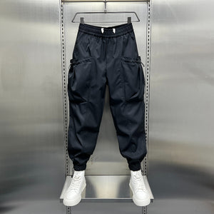 Loose-fitting Large Pocket Straight Sweatpants