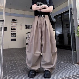 Loose Drape Casual Wide-leg Pants